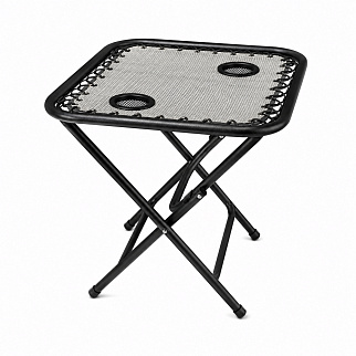 Aga Campingtisch MR57TB – Klapptisch 50x50x50 cm mit 2 Getränkehaltern – faltbar, stabil & wetterfest – kompakt für Camping & Reisen