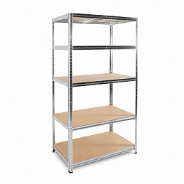 Linder Exclusiv Steckregal, Werkstattregal,Schwerlastregal, Lagerregal, Metallregal 180x90x40 cm, 5 Böden, raglast gesamt 875 kg