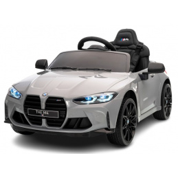 BMW m4 SZARY Auto na akumulator EVA Skóra pilot Akumulator litowo-jonowy