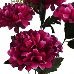 Bukiet sztucznych kwiatów różowe Chryzantemy - 52 cm