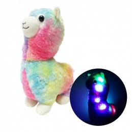 B48G1 ŚWIECĄCY MIŚ LAMA LED KOLORY RED