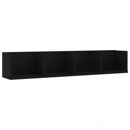 Linder Exclusiv Wandregal 79x15x16 cm Schwarz