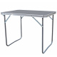 Aga Campingtisch klappbar Gartentisch 80x60x70 cm – Aluminium-Klapptisch mit MDF-Platte & Tragegriff – stabil, wetterfest & kompakt – für Camping, Garten & Reisen Grau