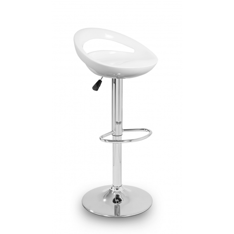 Aga Barhocker MR2039 Weiß, Barstuhl, 360° drehbar, Barhocker, Barstuhl, Bistrohocker