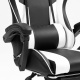 Aga Gaming-Stuhl mit Fußstütze DS5011-B/W
