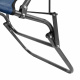 Aga Sonnenliege mit Fußteil DS713 Blau, leicht & klappbar, Stahl - pulverbeschichtet, UV-beständig, Liegestuhl, Gartenstühle, Gartenliege, Relaxsessel mit Kopfpolster, Camping Garten Balkon
