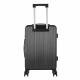 Aga Travel Handgepäck, Reisekoffer MR4671 Schwarz, Hartschale, TSA, 4 Rollen, Teleskopgriff