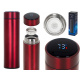 Aga LED Thermoskanne 500ml Weinrot