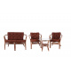 Aga Rattan-Garnitur BAHAMA Choco Brown