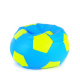 Aga Sitzsack Relaxationbag BALL XXXL Hellgrün - Hellblau + Fußstütze