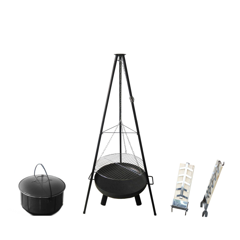 Aga Garden Grill auf Stativ mit 4in1 OSLO Kamin