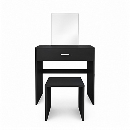 Aga Schminktisch mit Hocker MRDT13-MB Schwarz