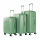 Aga Travel Gepäck-Sets Kofferset Hartschale Koffer Reisekoffer Set 3 teilig Hartschalenkoffer Rollkoffer Set mit TSA Schloss und 4 Rollen MR4669 Grün