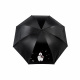 Aga Kinderschirm, Regenschirm, 97 cm Schwarz, Klappschirm mit Automatik-Öffnung, Taschenschirm