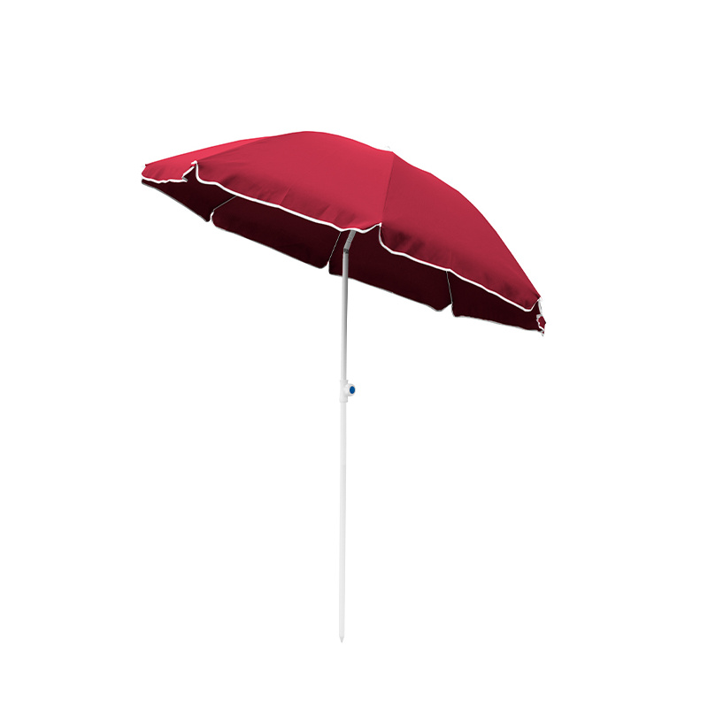 Linder Exclusiv Sonnenschirm POLYESTER MC180P ,mit Einfacher Mechanismus zum Öffen und Schließen des Sonnenschirm,Ø 180 cm,Burgund