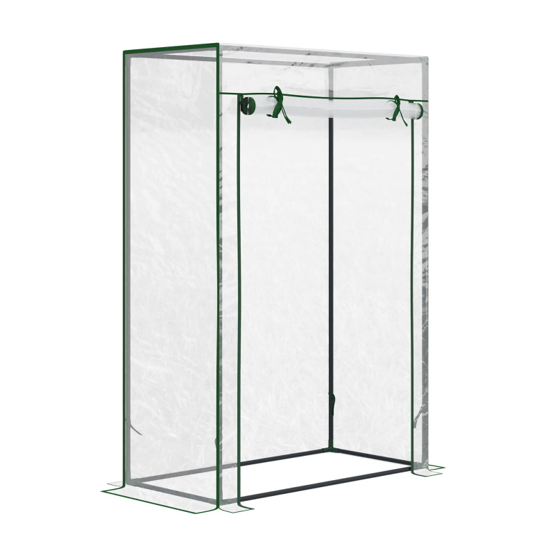Linder Exclusiv Foliengewächshaus,Gewächshaus, mit aufrollbareTür MC4300 150x50x100 cm
