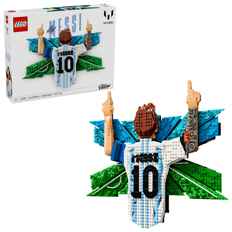 LEGO® Editions Football 43018 Lionel Messi – Torjubel