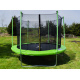 Aga SPORT FIT Trampolin 305 cm 10 ft Hellgrün + inneres Schutznetz