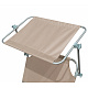 Aga 2x Gartenliege mit verstellbarem Dach Beige