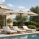 Linder Exclusiv Gartensonnenschirm 300x150x220 cm Beige