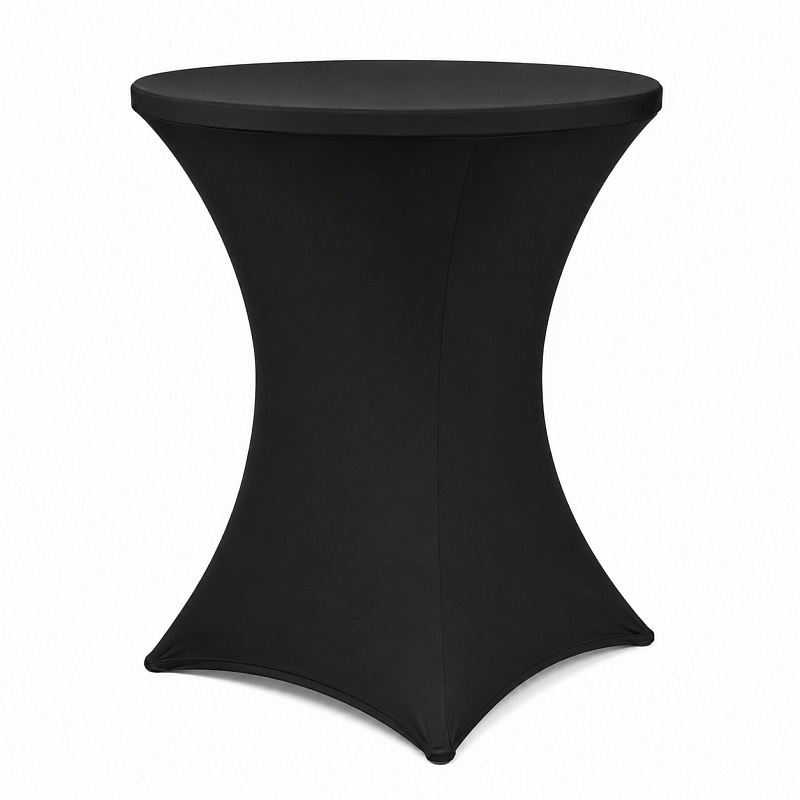 Linder Exclusiv Tischhusse für Bartisch Schwarz