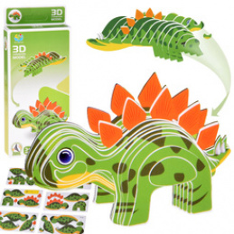 Puzzle 3D Kartonowy Model – Dinozaur Stegosaurus DIY Zrób to sam ZA5810 uniwersalny