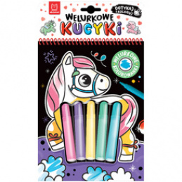 Aksjomat Welurkowe kucyki. Dotykaj i koloruj KS1150 uniwersalny