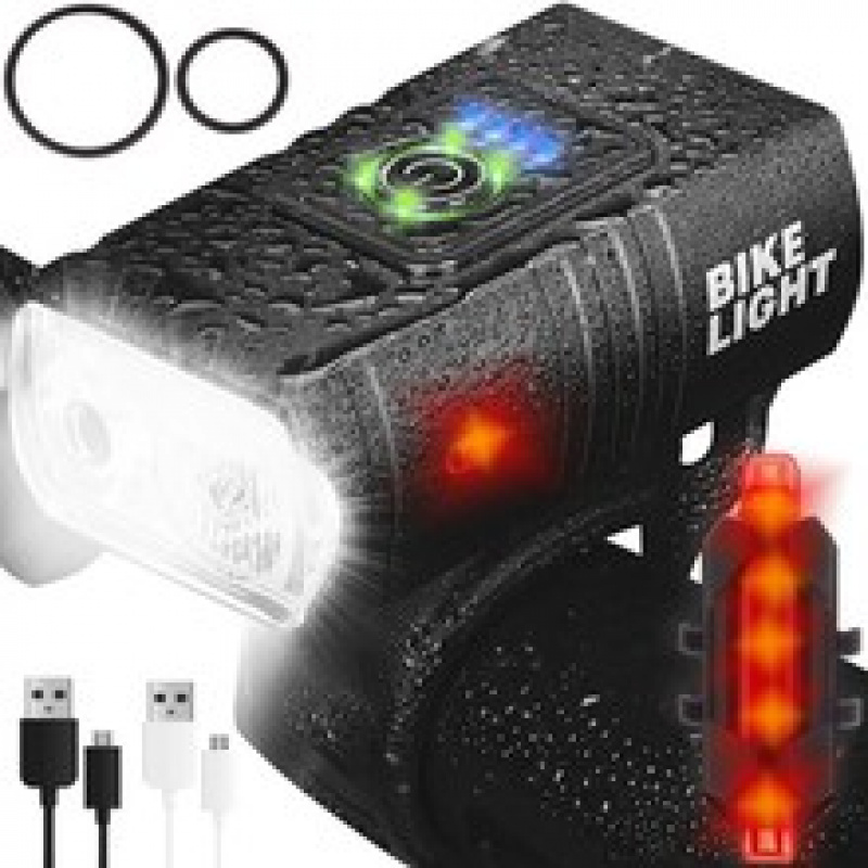 Satz LED-Fahrradbeleuchtung, 4T6, AKU 2 Stück Trizand 18668