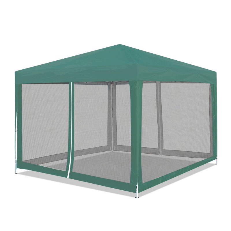 Aga Gartenpavillon mit Moskitonetz 3x3m Grün