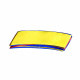 Aga Trampolin Randabdeckung, Randschutz, Trampolinzubehör, Federabdeckung für Trampolin 250 cm Tricolour