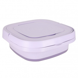 Mini skládací přenosná pračka 12L fialová