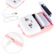Mini termotiskárna štítků + USB kabel růžová kočka