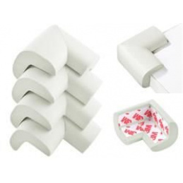 Eckenschutz und Kantenschutz für kindersicherung, für Tisch- und Möbel-Ecken, Extradicke Eckenschutz aus Schaumstoff, Stoßschutz für Baby und Kinder(Weiß)