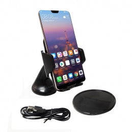 K51F1 UCHWYT SAMOCHODOWY + ŁADOWARKA QI