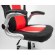 Aga Spielstuhl,Bürostuhl,Drehbarer Spielstuhl,Gamingstuhl, Racing Schreibtischstuhl, Chefsessel Schwarz - Rot