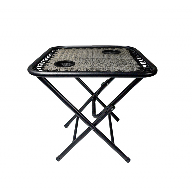 Aga Campingtisch MR56TB – Klapptisch 50x50x50 cm mit 2 Getränkehaltern – faltbar, stabil & wetterfest – kompakt für Camping & Reisen