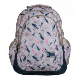 St.RIGHT Schulrucksack  Feather mit vier Kammer