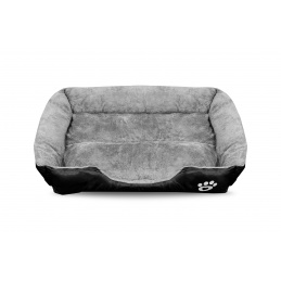 Aga Hundebett Maschinenwaschbares Katzenbett Hundekissen Hundekorb Hundebetten für kleine, mittlere und große Hunde 90 x 70 cm Schwarz