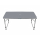 Aga Campingtisch, Gartentisch, Klapptisch 120x60x54/60/70 cm Grau