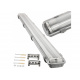 10x Hermetické svítidlo 2x120cm + 2x LED trubice neutrální bílá - sada