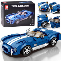 Klocki techniczne Sportowe auto NIEBIESKI klasyczny roadster 312-ele ZA5792 uniwersalny