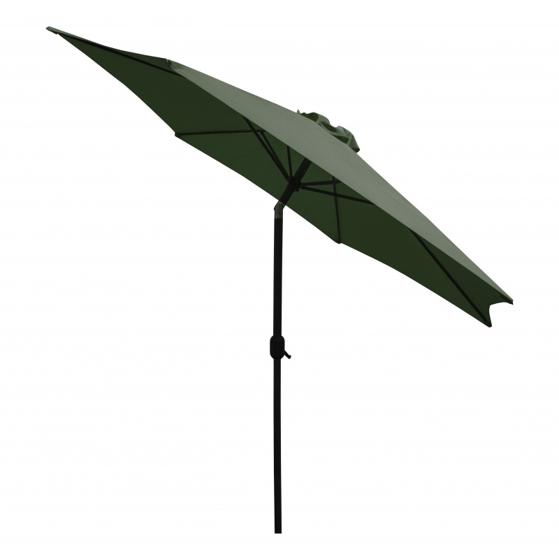 Linder Exclusiv Knick Sonnenschirm, Gartenschirm Ø 250 cm,mit Kurbelmechanismus,Grün