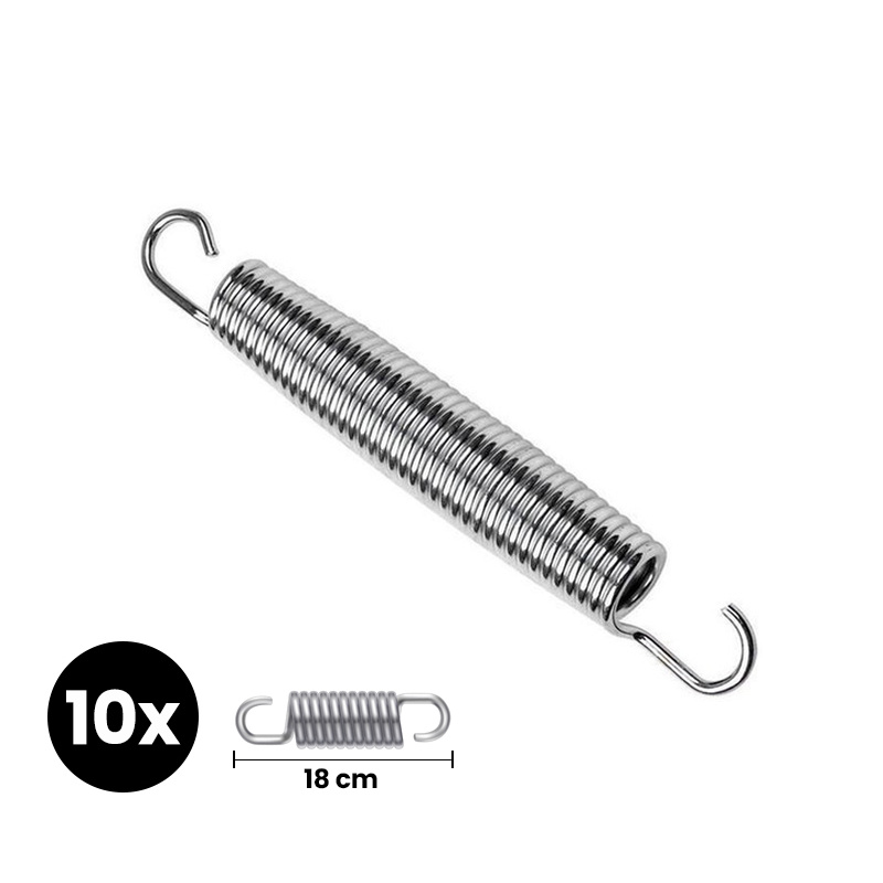 Aga Stahlfedern für Trampolin 500 cm (18 cm) 10 Stück