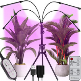 Pflanzenzuchtlampe mit Stativ, 80 LEDs, 4 Platten 100W Gardlov 19388