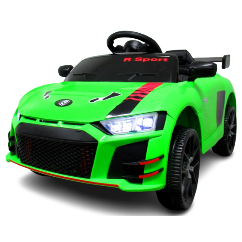 Cabrio A1 Zielony, autko na akumulator, funkcja bujania, PILOT
