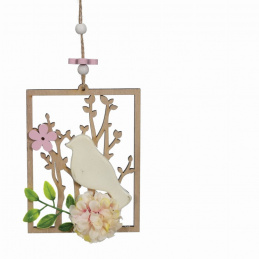 Dekoracja drewniana do powieszenia wielkanocna