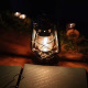 Kerosene Lamp Petroleumlampe Vintage-Öllampe Europäischen Stil Tragbare Outdoor Camping Lichter 24 cm Schwarz