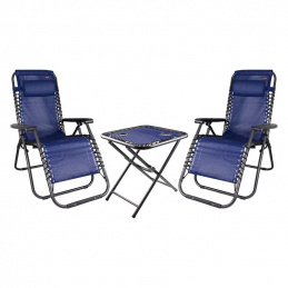 Linder Exclusiv Gartenmöbel-Set Relax MC3747 wasser und winterungbestästandig,Blau