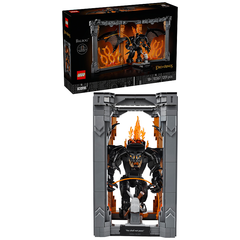 LEGO® Icons 10367 Der Herr der Ringe: Balrog™ Bücherstütze