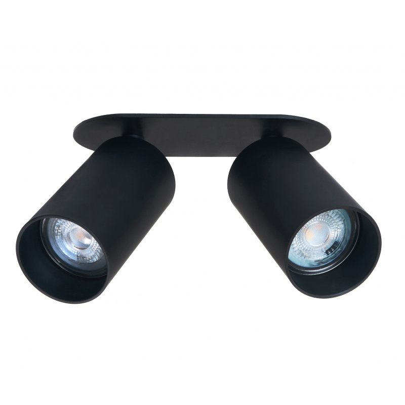LED-Leuchte LUNGO 2x GU10 Einbauleuchte schwarz
